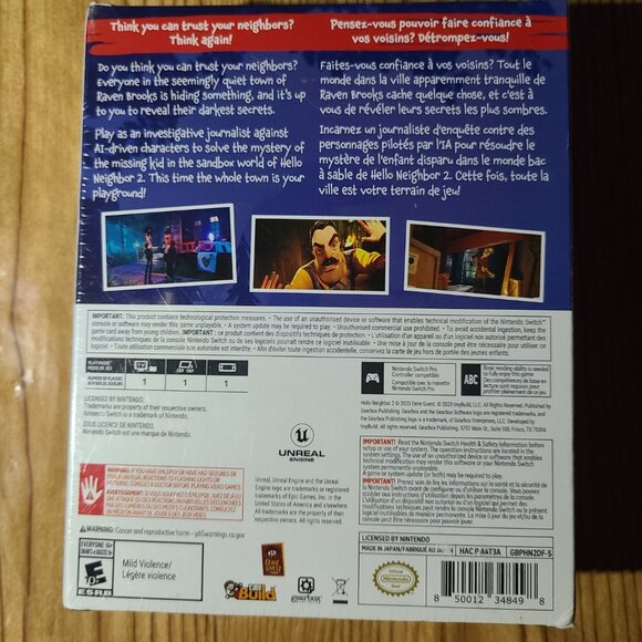 Hello Neighbor 2 Nintendo Switch Collectors Edition Game (NEW) - Picture 3 of 4